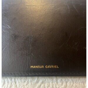 Mansur Gavriel Pouchette Wristlets - Black Leather